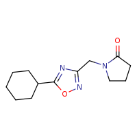 1-[(5-cyclohexyl-1,2,4-oxadiazol-3-yl)methyl]pyrrolidin-2-one