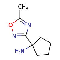 1-(5-methyl-1,2,4-oxadiazol-3-yl)cyclopentan-1-amine