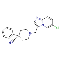 1-({6-chloroimidazo[1,2-a]pyridin-3-yl}methyl)-4-phenylpiperidine-4-carbonitrile