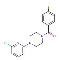 1-(6-chloropyridin-2-yl)-4-(4-fluorobenzoyl)piperazine