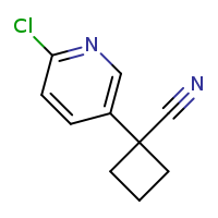 1-(6-chloropyridin-3-yl)cyclobutane-1-carbonitrile