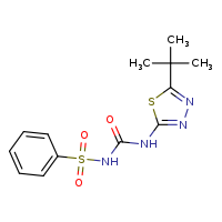 1-(benzenesulfonyl)-3-(5-tert-butyl-1,3,4-thiadiazol-2-yl)urea