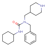 1-benzyl-3-cyclohexyl-1-(piperidin-4-ylmethyl)urea
