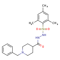 1-benzyl-N'-(2,4,6-trimethylbenzenesulfonyl)piperidine-4-carbohydrazide