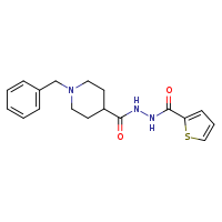 1-benzyl-N'-(thiophene-2-carbonyl)piperidine-4-carbohydrazide