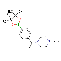 1-methyl-4-{1-[4-(4,4,5,5-tetramethyl-1,3,2-dioxaborolan-2-yl)phenyl]ethyl}piperazine