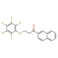 1-(naphthalen-2-yl)-3-[(2,3,4,5,6-pentafluorophenyl)sulfanyl]propan-1-one