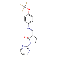 1-(pyrimidin-2-yl)-3-({[4-(trifluoromethoxy)phenyl]amino}methylidene)pyrrolidin-2-one