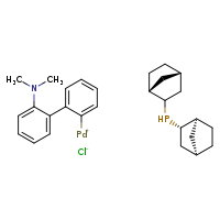 (1R,4S)-bicyclo[2.2.1]heptan-2-yl((1S,2S,4R)-bicyclo[2.2.1]heptan-2-yl)phosphane [2'-(dimethylamino)-[1,1'-biphenyl]-2-yl]palladiumylium chloride