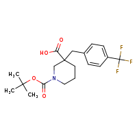 1-(tert-butoxycarbonyl)-3-{[4-(trifluoromethyl)phenyl]methyl}piperidine-3-carboxylic acid