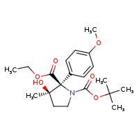 1-tert-butyl 2-ethyl (2S,3R)-3-hydroxy-2-(4-methoxyphenyl)-3-methylpyrrolidine-1,2-dicarboxylate
