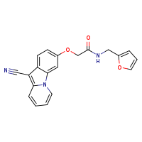 2-({10-cyanopyrido[1,2-a]indol-3-yl}oxy)-N-(furan-2-ylmethyl)acetamide