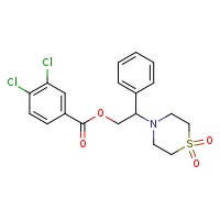 2-(1,1-dioxo-1??-thiomorpholin-4-yl)-2-phenylethyl 3,4-dichlorobenzoate