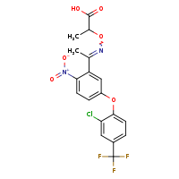 2-{[(1-{5-[2-chloro-4-(trifluoromethyl)phenoxy]-2-nitrophenyl}ethylidene)amino]oxy}propanoic acid