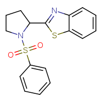 2-[1-(benzenesulfonyl)pyrrolidin-2-yl]-1,3-benzothiazole