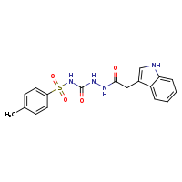 2-(1H-indol-3-yl)-N-{[(4-methylbenzenesulfonyl)carbamoyl]amino}acetamide
