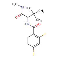 2-[(2,4-difluorophenyl)formamido]-N,3,3-trimethylbutanamide