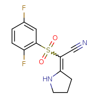 2-(2,5-difluorobenzenesulfonyl)-2-(pyrrolidin-2-ylidene)acetonitrile