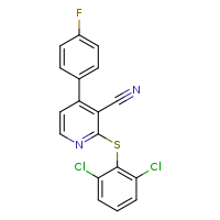 2-[(2,6-dichlorophenyl)sulfanyl]-4-(4-fluorophenyl)pyridine-3-carbonitrile
