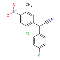2-(2-chloro-5-methyl-4-nitrophenyl)-2-(4-chlorophenyl)acetonitrile
