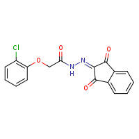 2-(2-chlorophenoxy)-N'-(1,3-dioxoinden-2-ylidene)acetohydrazide