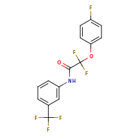 2,2-difluoro-2-(4-fluorophenoxy)-N-[3-(trifluoromethyl)phenyl]acetamide