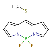 2,2-difluoro-8-(methylsulfanyl)-1??,3-diaza-2-boratricyclo[7.3.0.0³,?]dodeca-1(12),4,6,8,10-pentaen-1-ylium-2-uide