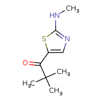2,2-dimethyl-1-[2-(methylamino)-1,3-thiazol-5-yl]propan-1-one