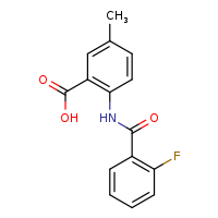2-(2-fluorobenzamido)-5-methylbenzoic acid
