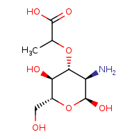 2-{[(2S,3R,4R,5S,6R)-3-amino-2,5-dihydroxy-6-(hydroxymethyl)oxan-4-yl]oxy}propanoic acid