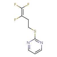2-[(3,4,4-trifluorobut-3-en-1-yl)sulfanyl]pyrimidine