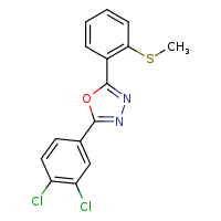 2-(3,4-dichlorophenyl)-5-[2-(methylsulfanyl)phenyl]-1,3,4-oxadiazole