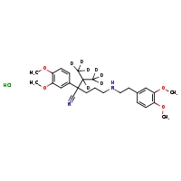 2-(3,4-dimethoxyphenyl)-5-{[2-(3,4-dimethoxyphenyl)ethyl]amino}-2-[(1,1,1,2,3,3,3-²H?)propan-2-yl]pentanenitrile hydrochloride