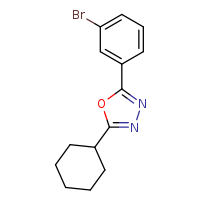 2-(3-bromophenyl)-5-cyclohexyl-1,3,4-oxadiazole