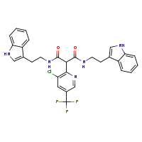 2-[3-chloro-5-(trifluoromethyl)pyridin-2-yl]-N,N'-bis[2-(1H-indol-3-yl)ethyl]propanediamide