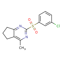 2-(3-chlorobenzenesulfonyl)-4-methyl-5H,6H,7H-cyclopenta[d]pyrimidine