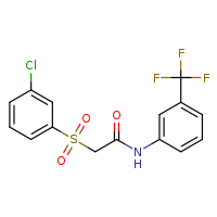 2-(3-chlorobenzenesulfonyl)-N-[3-(trifluoromethyl)phenyl]acetamide