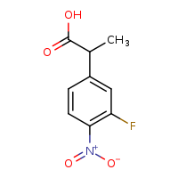 2-(3-fluoro-4-nitrophenyl)propanoic acid