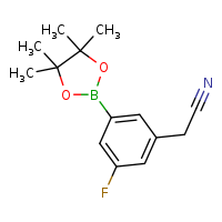 2-[3-fluoro-5-(4,4,5,5-tetramethyl-1,3,2-dioxaborolan-2-yl)phenyl]acetonitrile