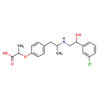 2-[4-(2-{[2-(3-chlorophenyl)-2-hydroxyethyl]amino}propyl)phenoxy]propanoic acid