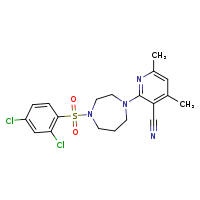 2-[4-(2,4-dichlorobenzenesulfonyl)-1,4-diazepan-1-yl]-4,6-dimethylpyridine-3-carbonitrile