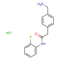2-[4-(aminomethyl)phenyl]-N-(2-fluorophenyl)acetamide hydrochloride