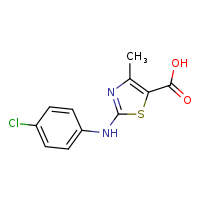 2-[(4-chlorophenyl)amino]-4-methyl-1,3-thiazole-5-carboxylic acid