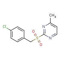 2-[(4-chlorophenyl)methanesulfonyl]-4-methylpyrimidine