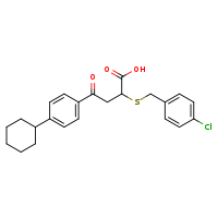 2-{[(4-chlorophenyl)methyl]sulfanyl}-4-(4-cyclohexylphenyl)-4-oxobutanoic acid