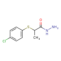 2-[(4-chlorophenyl)sulfanyl]propanehydrazide