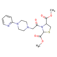 2,4-dimethyl 3-{2-[4-(pyridin-2-yl)piperazin-1-yl]acetyl}-1,3-thiazolidine-2,4-dicarboxylate