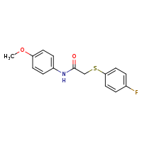 2-[(4-fluorophenyl)sulfanyl]-N-(4-methoxyphenyl)acetamide