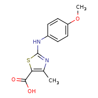2-[(4-methoxyphenyl)amino]-4-methyl-1,3-thiazole-5-carboxylic acid