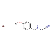 2-{[(4-methoxyphenyl)methyl]amino}acetonitrile hydrobromide